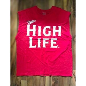 Miller High Life Red Sleeveless Shirt